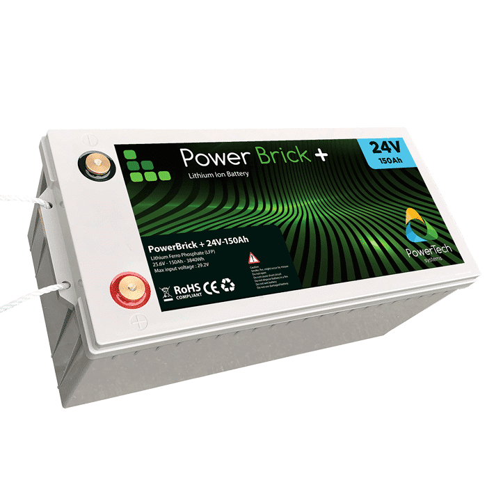 Lithium Ion battery 24V 150Ah - LiFePO4 - PowerBrick®