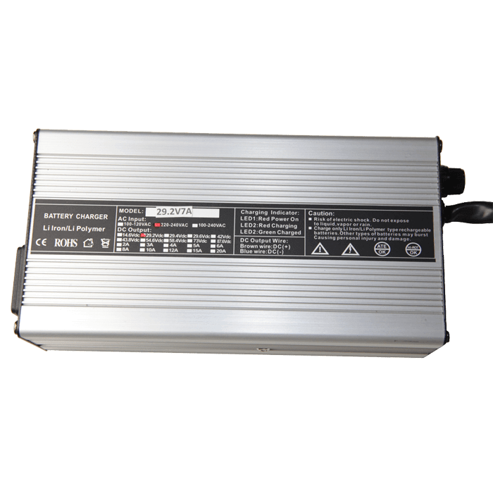 Charger 36V 240W-5A for Lithium Iron Phosphate battery - LiFePO4