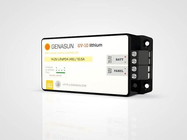 Genasun GV10 Lithium 140W-10A MPPT Solar Controler for 12V Batteries