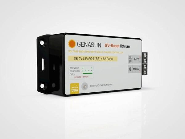 Genasun GV-Boost solar charge controller with MPPT for 24V Lithium Batteries