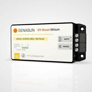 Genasun GV-Boost solar charge controller with MPPT for 24V Lithium Batteries