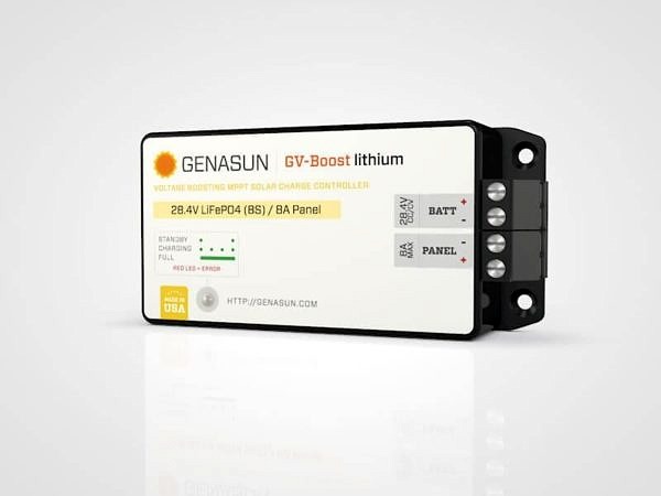 Genasun GV-Boost solar charge controller with MPPT for 24V Lithium Batteries