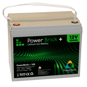 Lithium Ion battery 12V 100Ah - LiFePO4 - PowerBrick®