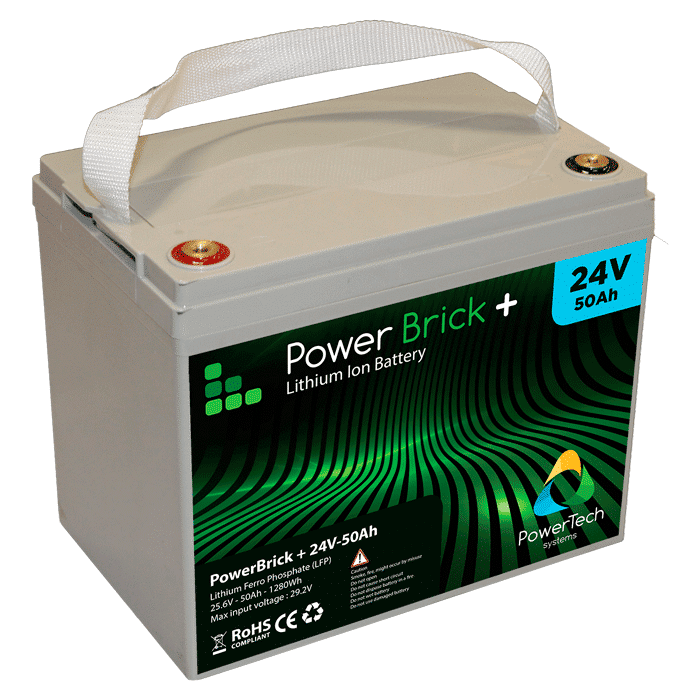 ontwerper Schuldig NieuwZeeland Lithium Ion battery 24V 50Ah - powerbrick : High performance LiFe battery