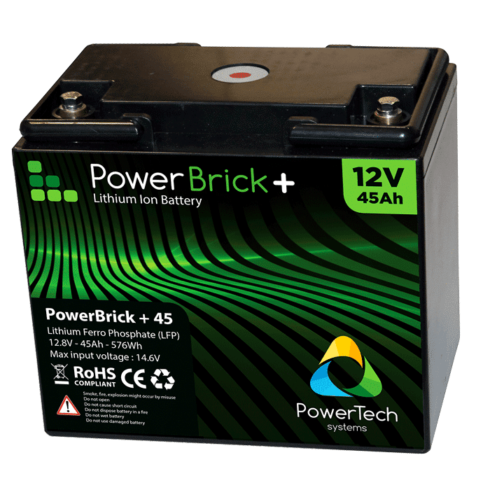 POWERBRICK+ BATTERIE LITHIUM ION 12 V - 100 AH – LiFePO4 - GARANTIE 2 ANS