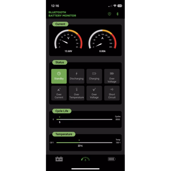 Batterie LFP hautes performances 12V-135Ah avec Bluetooth – Image 3
