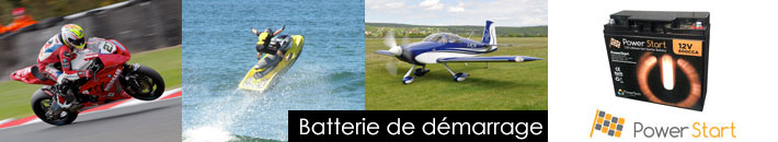 PowerStart : Batteries lithium 12V de démarrage ulm avion rotax