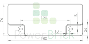 PowerBrick 12V-20Ah - Top