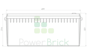 PowerBrick 12V-250Ah - Side