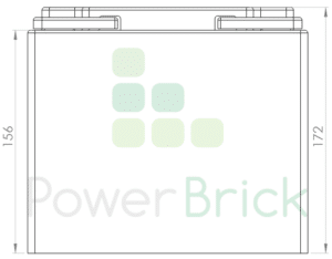 PowerBrick 12V-45Ah - Side