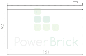 PowerBrick 12V-7.5Ah - Side