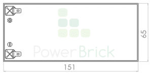 Batterie lithium-ion 12 V (12,8 V) - 7,5 Ah [GPP-0120075]