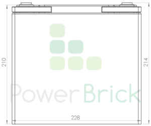 PowerBrick 12V-70Ah - Side