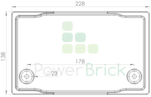 PowerBrick 12V-70Ah - Top