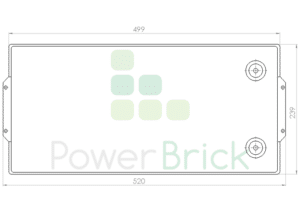 PowerBrick : Batterie Lithium 24V 150Ah hautes performances LiFePO4